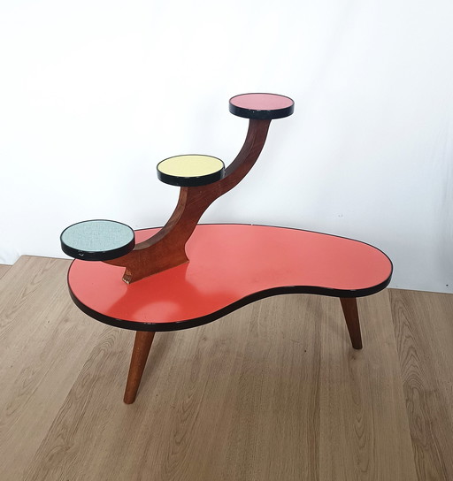 Fifties Colorful Plant Table