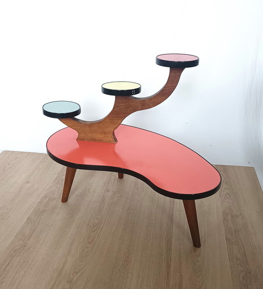 Fifties Colorful Plant Table