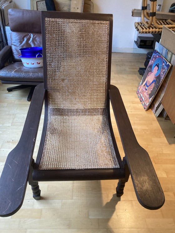 Image 1 of Colonial Hardwood Chair With Cushion In Good Condition