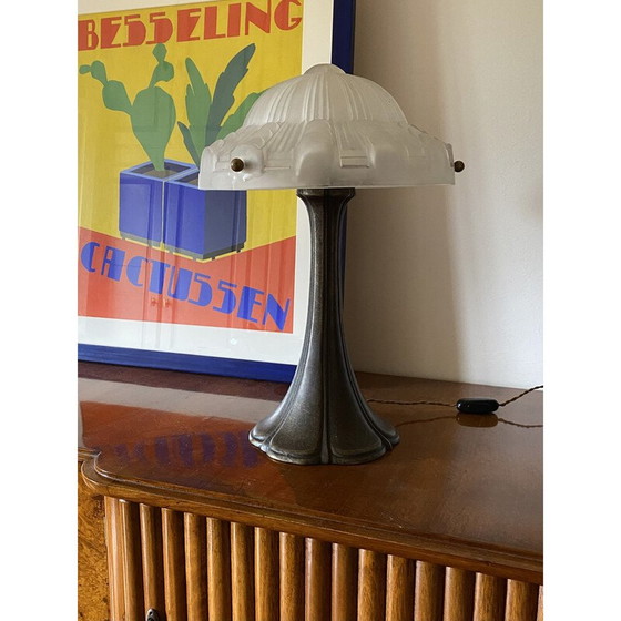 Image 1 of Lampada da tavolo vintage in bronzo, Francia 1930