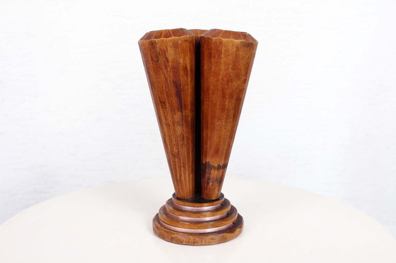 Image 1 of Wooden triplde Soliflore