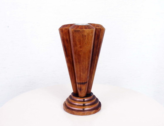 Image 1 of Wooden triplde Soliflore