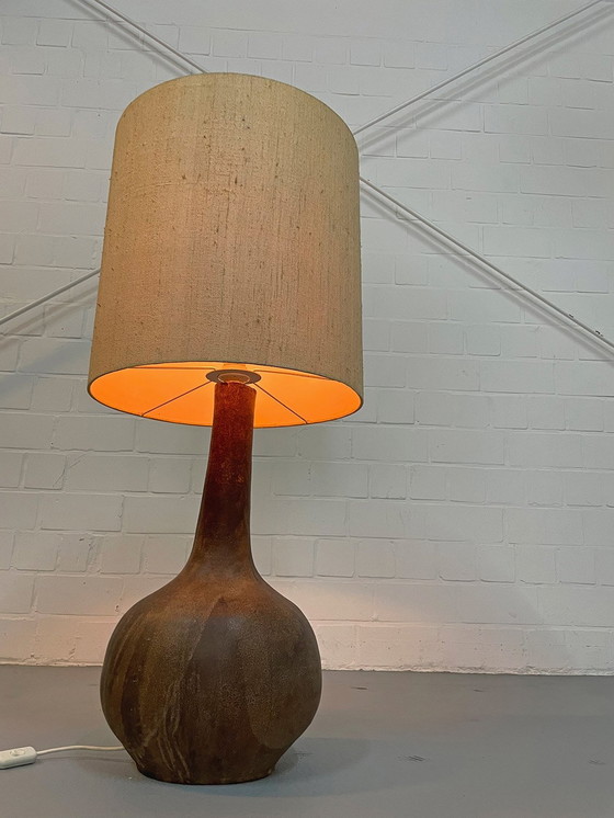 Image 1 of Xxl ceramic floor lamp from Italy from the 70s