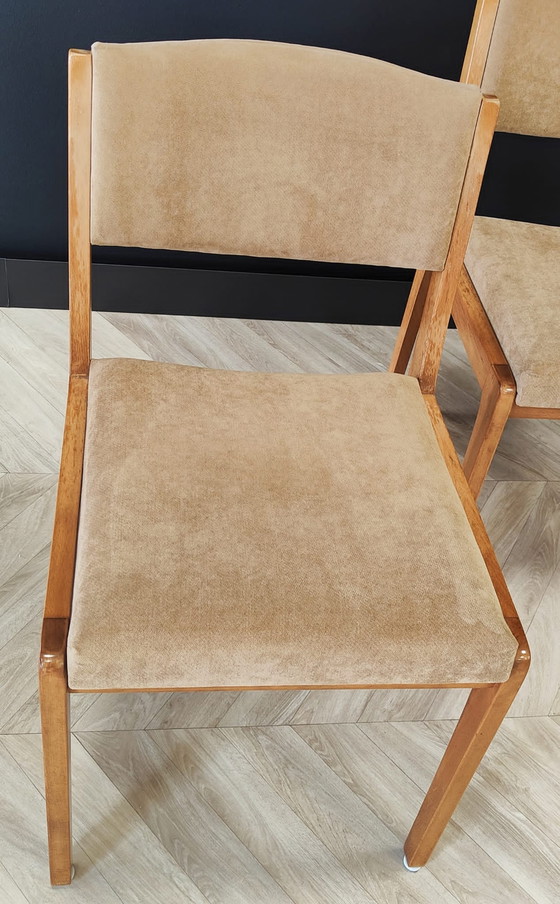 Image 1 of 4x Mid Century dining table chair