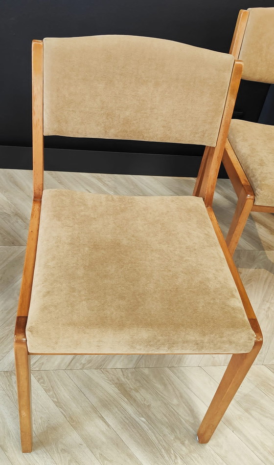 Image 1 of 4x Mid Century dining table chair