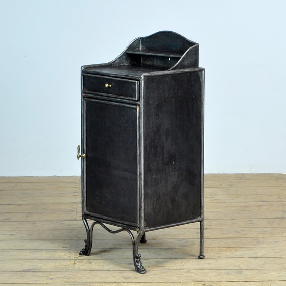 Image 1 of Antique Iron Hospital Nightstand, 1920s