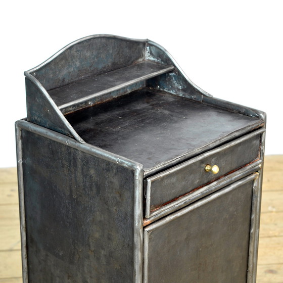 Image 1 of Antique Iron Hospital Nightstand, 1920s