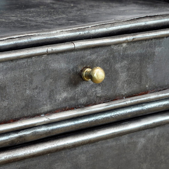 Image 1 of Antique Iron Hospital Nightstand, 1920s