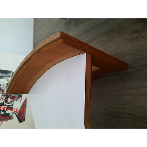 Vintage mahogany and white laminate coffee table by Gio Ponti, 1960