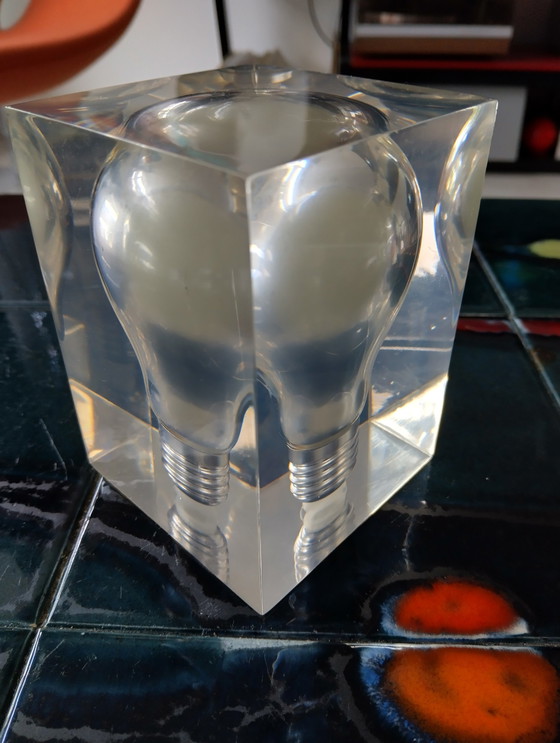 Image 1 of Lucite Glow In The Dark Sculpture By Pierre Giraudon