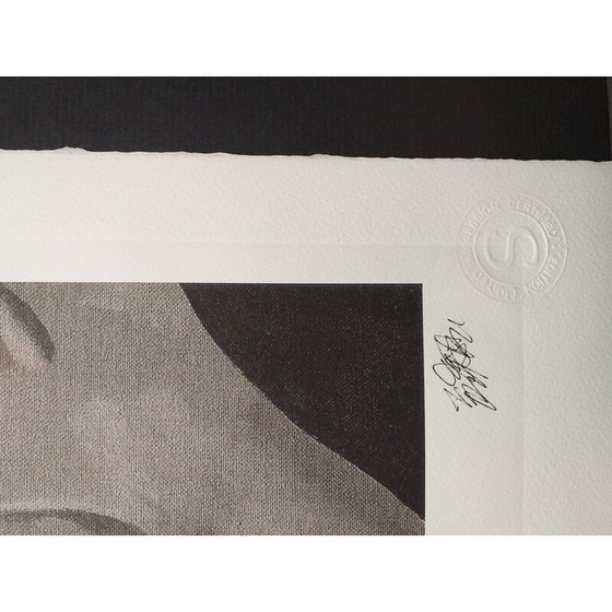 Image 1 of Vintage lithograph "99 Idol Series no 47" by Yue Minjun, 2010