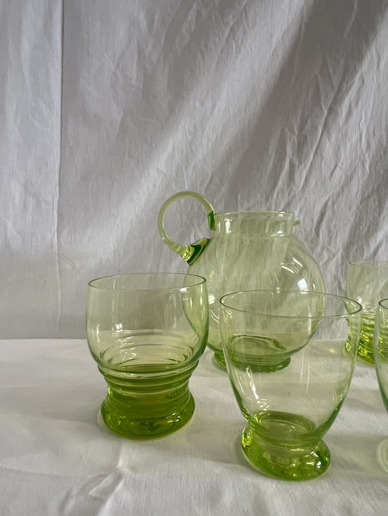 Image 1 of W.J. Rozendaal Water jug + glasses