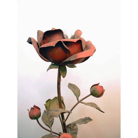 Image 1 of Vintage italian sculptural iron floor lamp, 1960s