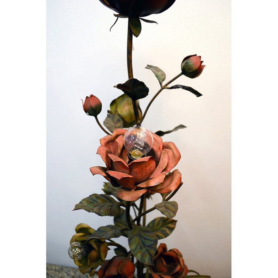 Image 1 of Vintage italian sculptural iron floor lamp, 1960s