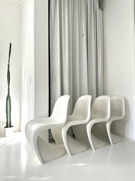 Image 1 of 4x Vitra Panton Chair White