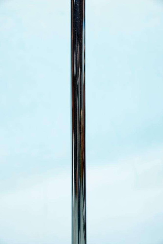 Image 1 of Minimalist floor lamp glass chrome, Bauhaus style floor lamp