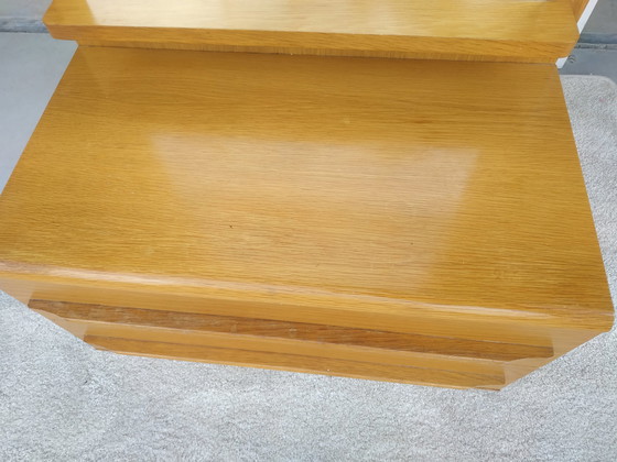 Image 1 of Oak 50s/60s Low Dressing Table Drawer Furniture