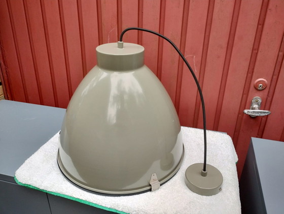 Image 1 of Vintage green gray lamp large