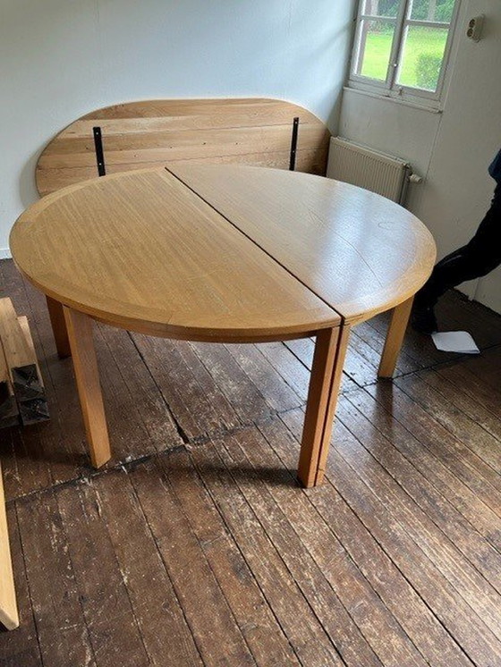 Image 1 of Munch M40 Oak/Eak Veneer Tables By Henning Jensen and Torben Valeur