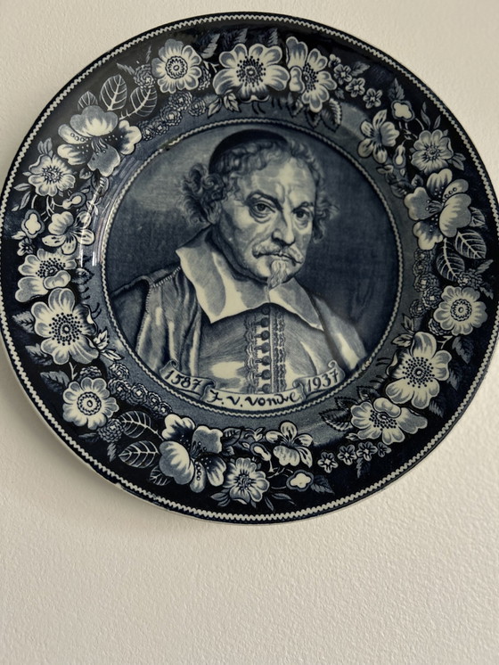 Image 1 of Delft Blue Commemorative Wall Plate