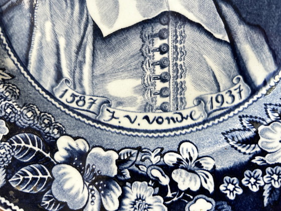 Image 1 of Delft Blue Commemorative Wall Plate