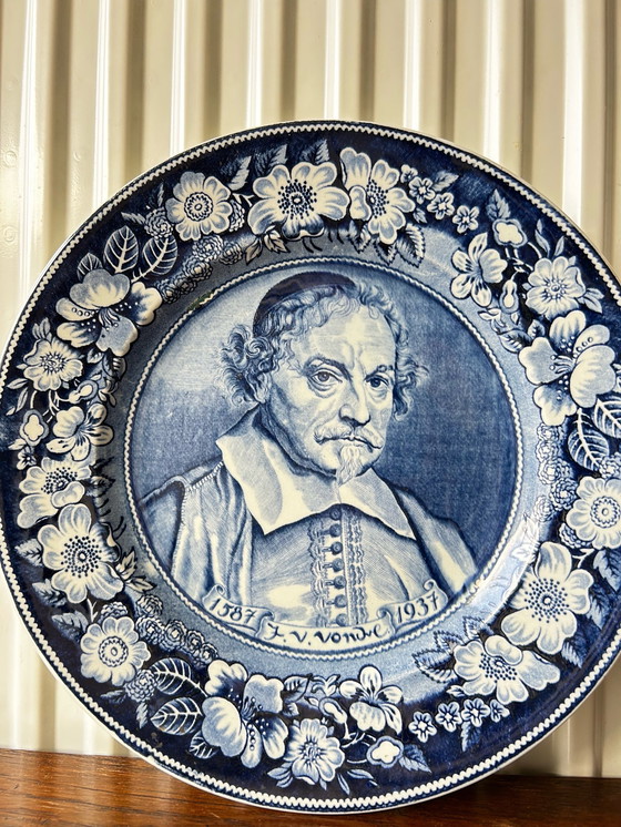 Image 1 of Delft Blue Commemorative Wall Plate