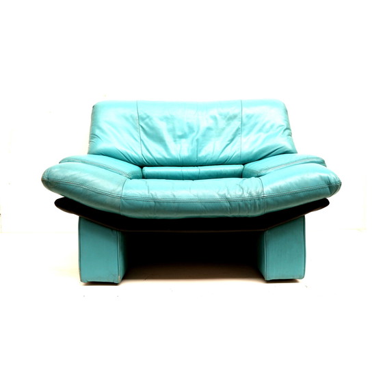 Image 1 of Leather Ambassador armchair by Nicoletti Salotti for Avanti from the 1980s