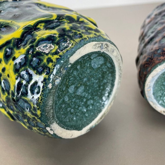 Image 1 of Pair of vintage ceramic vases for Scheurich, Germany 1970s