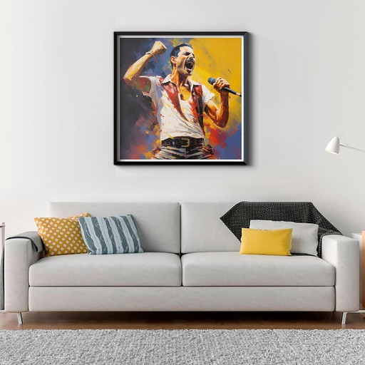 Artist Painting - Alberto Ricardo - Freddy Mercury 3