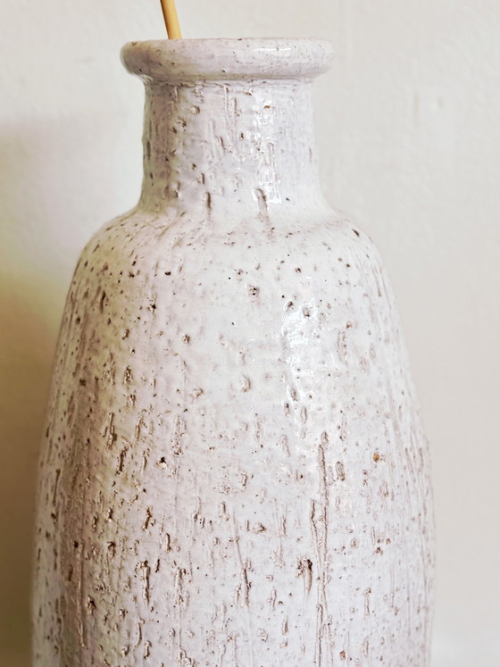 Vintage Brutalist Floor Vase Ceramic 1970s (photo 4 of 8)