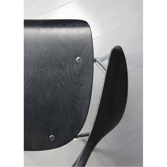 Image 1 of Coppia di sedie da pranzo nere vintage 4455 di Niko Kralj