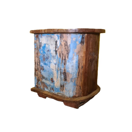 Image 1 of Recycled Boat Wine Cabinet From Indonesia, Early 21st Century