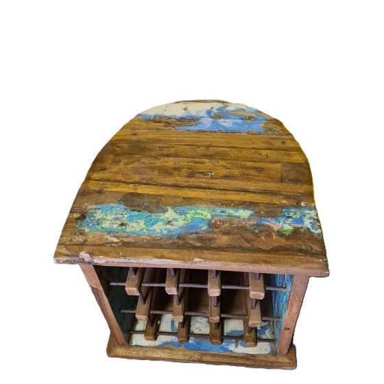 Image 1 of Recycled Boat Wine Cabinet From Indonesia, Early 21st Century