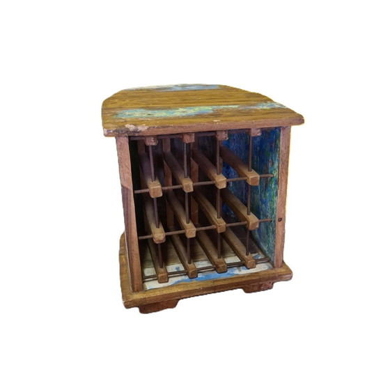 Image 1 of Recycled Boat Wine Cabinet From Indonesia, Early 21st Century