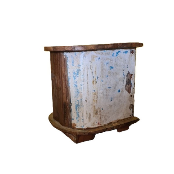 Image 1 of Recycled Boat Wine Cabinet From Indonesia, Early 21st Century