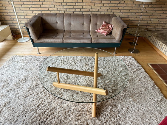 Image 1 of Table ronde scandinave en verre