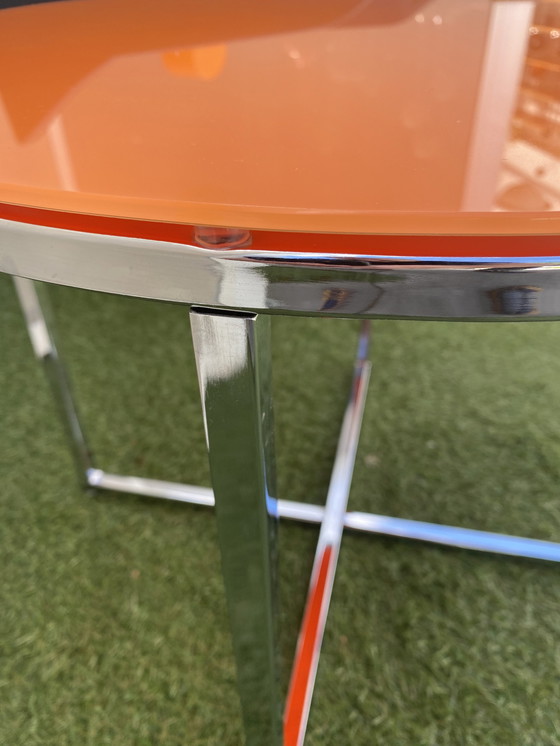 Image 1 of Space age chrome side table