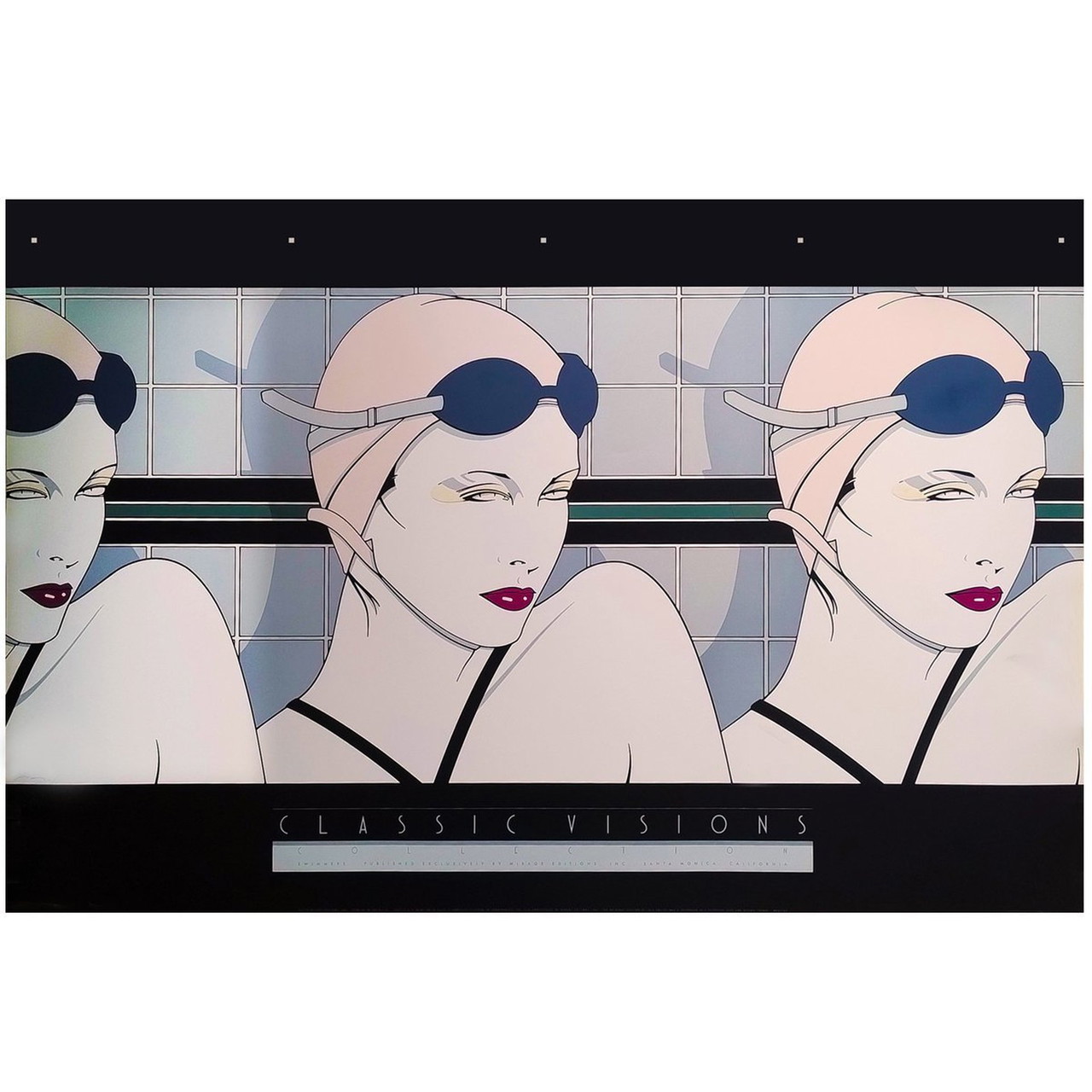 Swimmers 1979年/パトリック ナーゲル/ポスター 1980S Original Patrick Nagel 