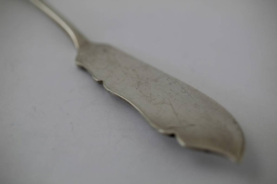 Image 1 of Couteau à beurre en argent Haags lofje