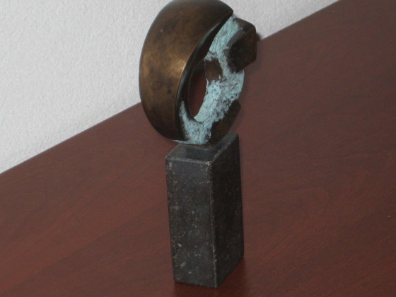 Image 1 of Bronze Figurine Symbiosis By Artist Leon Veerman