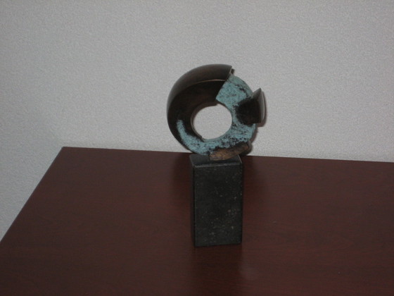 Image 1 of Bronze Figurine Symbiosis By Artist Leon Veerman