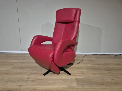 Polsteria Stand Up Chair - Red - Leather - Design - Electric