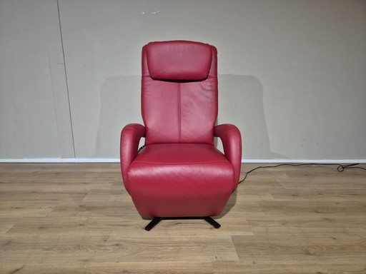 Polsteria Stand Up Chair - Red - Leather - Design - Electric