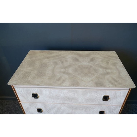 Image 1 of Cassettiera vintage in formica bianco perla, 1960