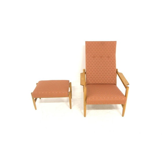 Image 1 of Vintage armchair "Sarek" with ottoman by Bengt Ruda, Sweden 1950