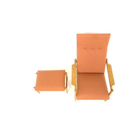 Image 1 of Vintage armchair "Sarek" with ottoman by Bengt Ruda, Sweden 1950