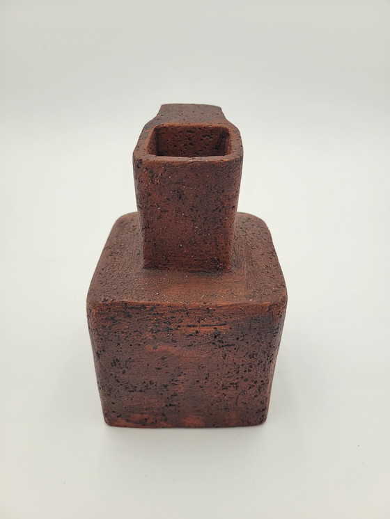 Image 1 of Small Cubic Stone Decanter