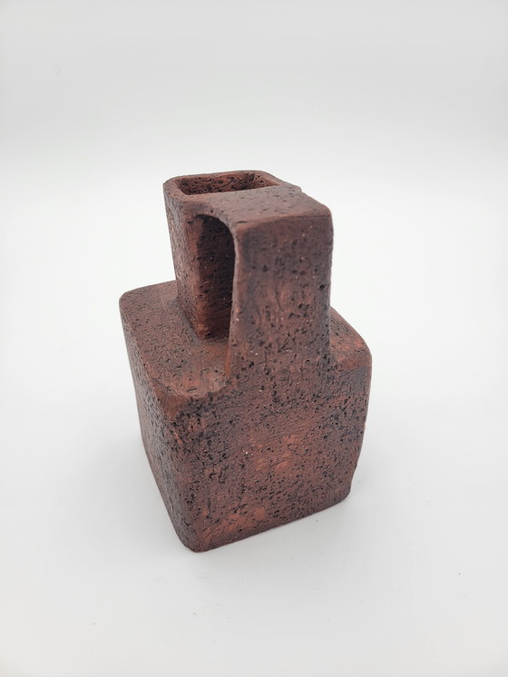 Image 1 of Small Cubic Stone Decanter