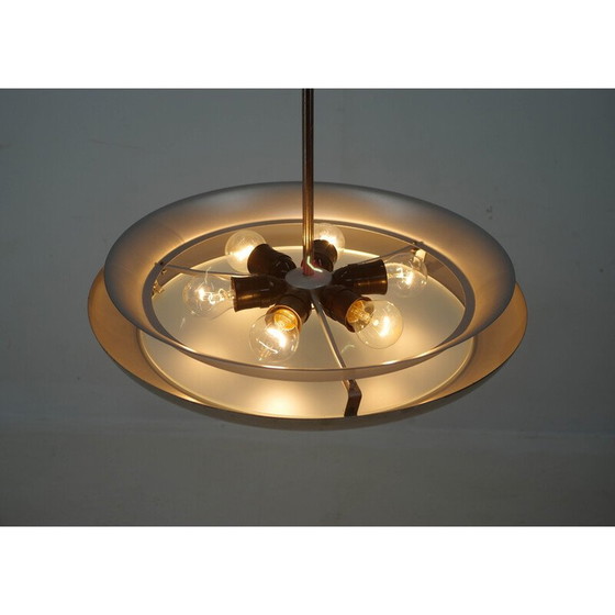 Image 1 of Lampadario vintage Bauhaus in nichel UFO, 1930