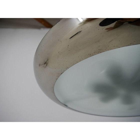 Image 1 of Lampadario vintage Bauhaus in nichel UFO, 1930